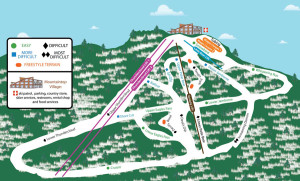 Ski Big Bear Trail Map.